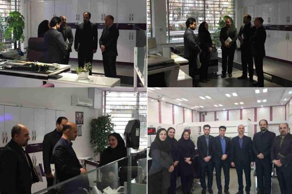بازدید معاون عملیات بانکی از شعب استان تهران بانک ایران زمین
